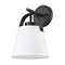 Z-Lite Z-Studio Wall Sconce, 1-Light, 8 In.W x 8.75 In.L x 12.75 In.H, Matte Black/Ivory 743-1S-MB - alternate 3